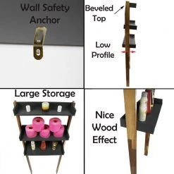 Evideco Elements 23.6 in. W x 65.5 in. H 8.5 in. D Space Saver Cabinet in Acacia Wood Grey -Toilet Storage Shop acacia wood grey evideco over the toilet storage 9904671 1f 1000