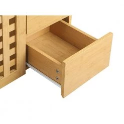 Unbranded Beige Wood Bathroom Storage Basket Accent Storage Cabinets with 3 Drawer -Toilet Storage Shop beige shower caddies cx915sb bg 44 1000