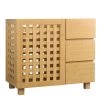 Unbranded Freestanding Mounting Bathroom Storage Basket with Drawer in Beige Single -Toilet Storage Shop beige shower caddies yt129554041 64 1000