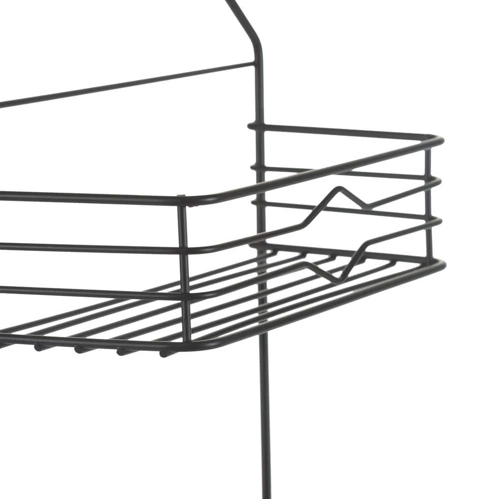 Bath Bliss 2 Tier Aztec Shower Caddy in Matte Black 9 Bath Bliss 2 Tier Aztec Shower Caddy in Matte Black - Image 7