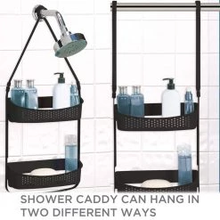 Bath Bliss 2 Way Convertible Shower Caddy in Matte Black 12 Bath Bliss 2 Way Convertible Shower Caddy in Matte Black -Toilet Storage Shop black bath bliss shower caddies 27190 matteblk c3 1000