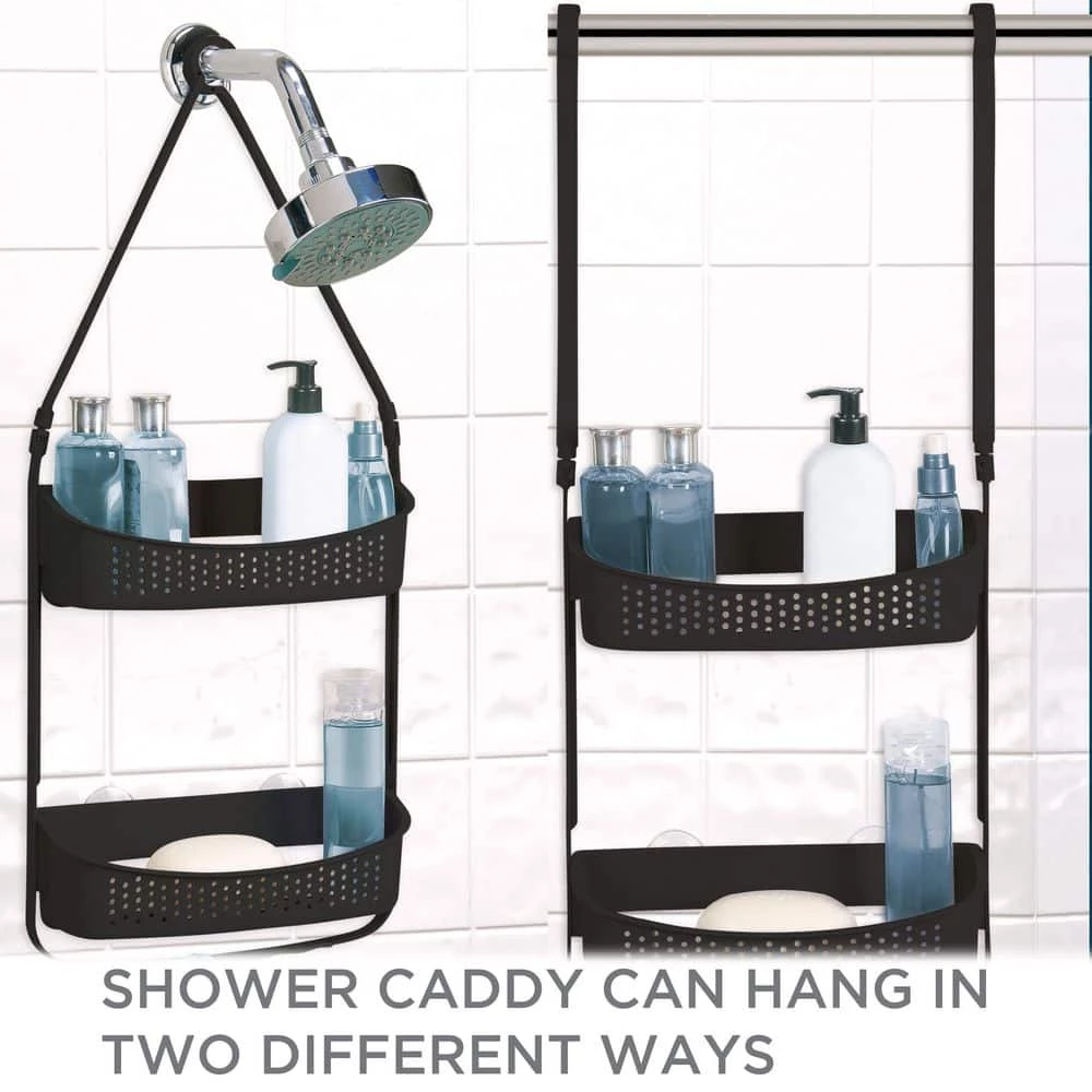 Bath Bliss 2 Way Convertible Shower Caddy in Matte Black 5 Bath Bliss 2 Way Convertible Shower Caddy in Matte Black - Image 3