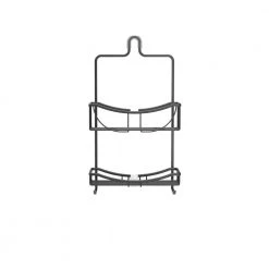 Better Living Venus 2 Tier Aluminum Shower Caddy in Black