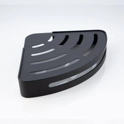 INSTER 2- Pack Wall Mount Stainless Steel Bathroom Corner Shelf with Rain Stand, Waterproof, Corrosion Resistant, in Black -Toilet Storage Shop black inster shower caddies hddtmjj0012 44 1000