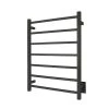 WarmlyYours Elevate Tahoe 7-Bar Hardwire Electric Towel Warmer in Black Matte Finish
