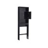 Whatseaso 24.8 in. W x 76.77 in. H x 7.87 in. D Black MDF Over-the-Toilet Storage Bathroom Space Saver Storage Cabinet in Black -Toilet Storage Shop black over the toilet storage aun 110511138 64 1000