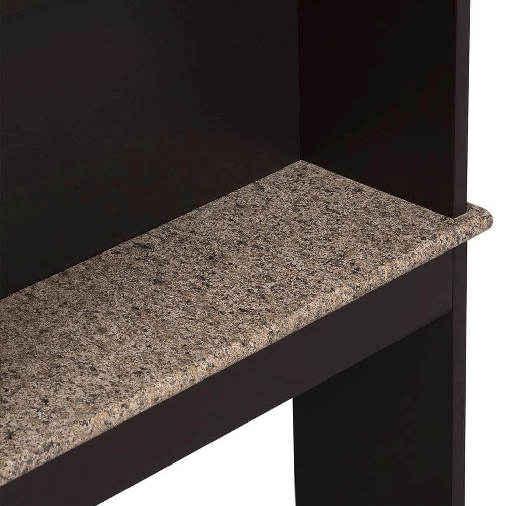 Unbranded 23.25 in. W x 69 in. H x 7.25 in. D Black Over-the-Toilet Storage with Multiple Adjustable Shelves 6 Unbranded 23.25 in. W x 69 in. H x 7.25 in. D Black Over-the-Toilet Storage with Multiple Adjustable Shelves - Image 4