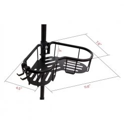 Utopia Alley Flat Shelf Rustproof Corner Shower Caddy 4 Adjustable Shelves in Black 18 Utopia Alley Flat Shelf Rustproof Corner Shower Caddy 4 Adjustable Shelves in Black -Toilet Storage Shop black utopia alley shower caddies pc13 fa 1000