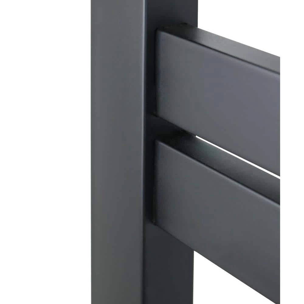 WarmlyYours Classic Maple 8-Bar Electric Hardwired Towel Warmer in Matte Black 5 WarmlyYours Classic Maple 8-Bar Electric Hardwired Towel Warmer in Matte Black - Image 3