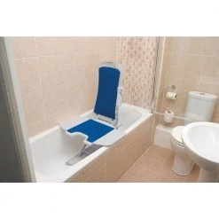 Drive Medical Whisper Ultra Quiet Bath Lift in Blue -Toilet Storage Shop blue drive medical shower seats 477150312 1f 1000