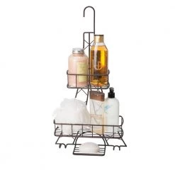 Elle Decor Ville Des Lumieres Collection Eiffel Tower Shower Caddy -Toilet Storage Shop bronze elle decor shower caddies el 44017 orb 4f 1000