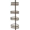 InterDesign York 5 to 9 ft. Tension Pole Shower Caddy in Bronze -Toilet Storage Shop bronze interdesign shower caddies 42671 64 1000