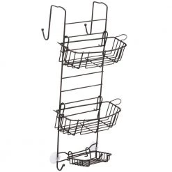 Zenna Home Over-the-Shower Door Caddy in Bronze