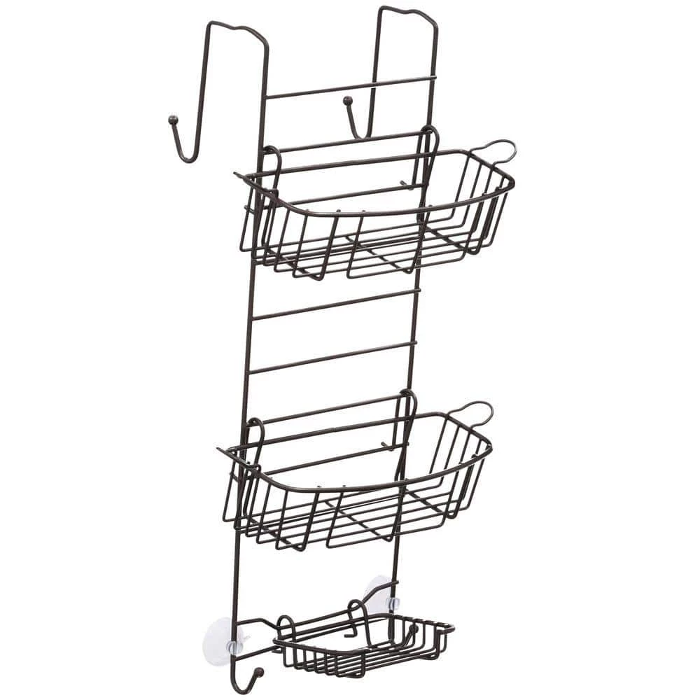 Zenna Home Over-the-Shower Door Caddy in Bronze 3 Zenna Home Over-the-Shower Door Caddy in Bronze