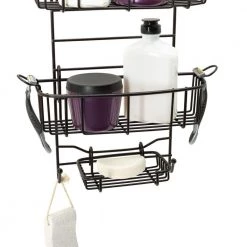 Zenna Home Over-the-Shower Door Caddy in Bronze 15 Zenna Home Over-the-Shower Door Caddy in Bronze -Toilet Storage Shop bronze zenna home shower caddies e7803hb c3 1000