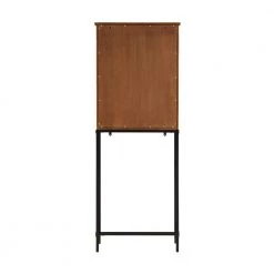 Home Decorators Collection Alster 25 in. W x 65 in. H x 8 in. D Over-the-Toilet Storage in Brown Oak -Toilet Storage Shop brown oak home decorators collection over the toilet storage tj 0401s6525br 66 1000