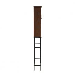 Home Decorators Collection Alster 25 in. W x 65 in. H x 8 in. D Over-the-Toilet Storage in Brown Oak -Toilet Storage Shop brown oak home decorators collection over the toilet storage tj 0401s6525br c3 1000