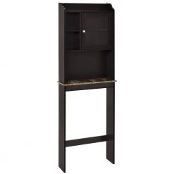 Unbranded 23.22 in. W x 68.1 in. H x 7.5 in. D Brown MDF Free Standing Over-the-Toilet Storage 3 Shelves for Bathroom Gadgets -Toilet Storage Shop brown over the toilet storage aybszhd873 44 1000