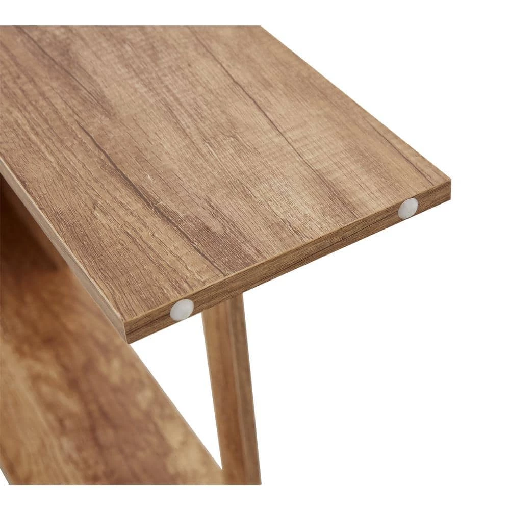 Aoibox 24.8 in. W x 7.87 in. D x 76.77 in. H Brown MDF Bathroom Over-the-Toilet Storage, with 3-Shelves and 1-Cabinet 10 Aoibox 24.8 in. W x 7.87 in. D x 76.77 in. H Brown MDF Bathroom Over-the-Toilet Storage, with 3-Shelves and 1-Cabinet - Image 8