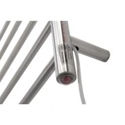 ANZZI Eve 8-Bar Stainless Steel Wall Mounted Electric Towel Warmer Rack in Brushed Nickel -Toilet Storage Shop brushed nickel anzzi towel warmers tw az012bn 44 1000