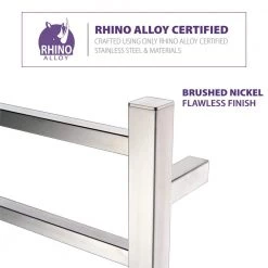 ANZZI Charles Series 6-Bar Stainless Steel Wall Mounted Electric Towel Warmer Rack in Brushed Nickel -Toilet Storage Shop brushed nickel anzzi towel warmers tw az014bn 1d 1000