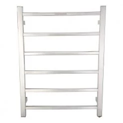 ANZZI Charles Series 6-Bar Stainless Steel Wall Mounted Electric Towel Warmer Rack in Brushed Nickel -Toilet Storage Shop brushed nickel anzzi towel warmers tw az014bn 4f 1000