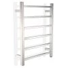 ANZZI Charles Series 6-Bar Stainless Steel Wall Mounted Electric Towel Warmer Rack in Brushed Nickel -Toilet Storage Shop brushed nickel anzzi towel warmers tw az014bn 64 1000