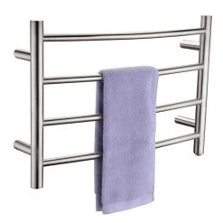 ANZZI Glow 4-Bar Electric Towel Warmer in Brushed Nickel -Toilet Storage Shop brushed nickel anzzi towel warmers tw az018bn 40 1000
