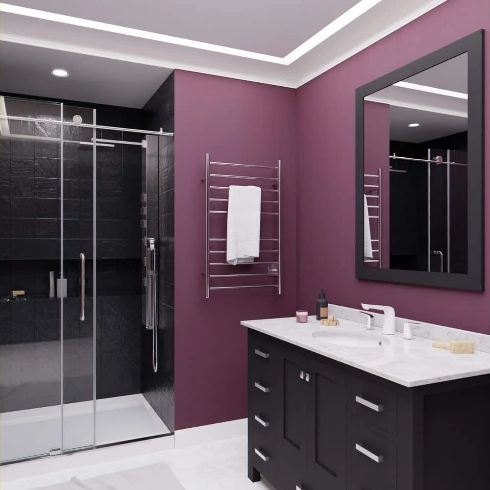 ANZZI Crete 10-Bar Stainless Steel Wall Mounted Towel Warmer Rack with Polished Chrome Finish 7 ANZZI Crete 10-Bar Stainless Steel Wall Mounted Towel Warmer Rack with Polished Chrome Finish - Image 5