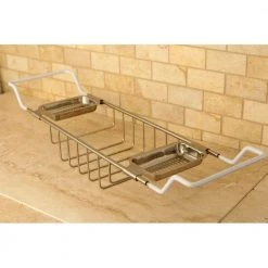 Kingston Brass Claw Foot Bathtub Caddy in Brushed Nickel -Toilet Storage Shop brushed nickel kingston brass shower caddies hcc2158 31 1000