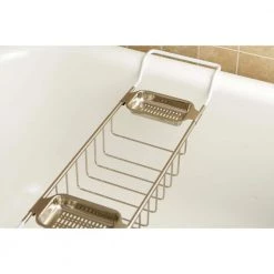 Kingston Brass Claw Foot Bathtub Caddy in Brushed Nickel -Toilet Storage Shop brushed nickel kingston brass shower caddies hcc2158 c3 1000