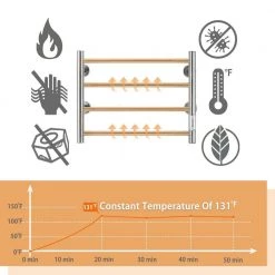 Unbranded 4 Bars Wall Mounted Heated Towel Racks with Timer Brushed Silver 15 Unbranded 4 Bars Wall Mounted Heated Towel Racks with Timer Brushed Silver -Toilet Storage Shop brushed silver towel warmers cuutmy sliv 76 1000