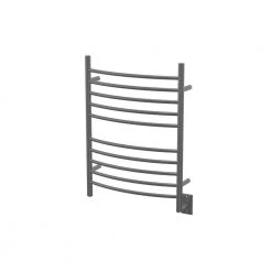 Amba Radiant Curved 10-Bar Hardwired Electric Towel Warmer in Brushed Stainless Steel -Toilet Storage Shop brushed stainless steel amba towel warmers rwh cb a0 1000