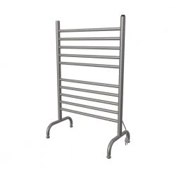 Amba Solo 24in Wide Freestanding 10-Bar Plug-in Electric Towel Warmer in Brushed Stainless Steel -Toilet Storage Shop brushed stainless steel amba towel warmers safsb 24 40 1000