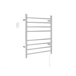Ancona Prestige Dual 8-Bar Hardwired and Plug-in Electric Towel Warmer in Brushed Stainless Steel with Wall Countdown Timer -Toilet Storage Shop brushed stainless steel ancona towel warmers an 5322 twcd01 a0 1000