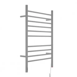 Ancona Argenta 10-Bar Electric Wall Mount Plug-In and Hardwire Towel Warmer with Integrated Timer in Brushed Stainless Steel -Toilet Storage Shop brushed stainless steel ancona towel warmers an 5328 40 1000