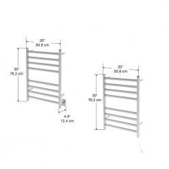 Ancona Prima Dual Extended 8-Bar Hardwired and Plug-in Electric Towel Warmer in Brushed Stainless Steel -Toilet Storage Shop brushed stainless steel ancona towel warmers an 5430 1d 1000