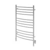 Ancona Lustra OBT 12-Bar Hardwired and Plug-in Electric Towel Warmer with Integrated Timer in Brushed Stainless Steel -Toilet Storage Shop brushed stainless steel ancona towel warmers an 5444 64 1000