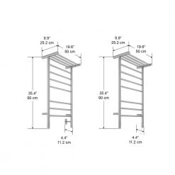 Ancona Liazzo 8-Bar Electric Wall Mount Plug-In & Hardwire Towel Warmer w/ Shelf & Integrated Timer in Brushed Stainless Steel 11 Ancona Liazzo 8-Bar Electric Wall Mount Plug-In & Hardwire Towel Warmer w/ Shelf & Integrated Timer in Brushed Stainless Steel -Toilet Storage Shop brushed stainless steel ancona towel warmers an 5447 a0 1000