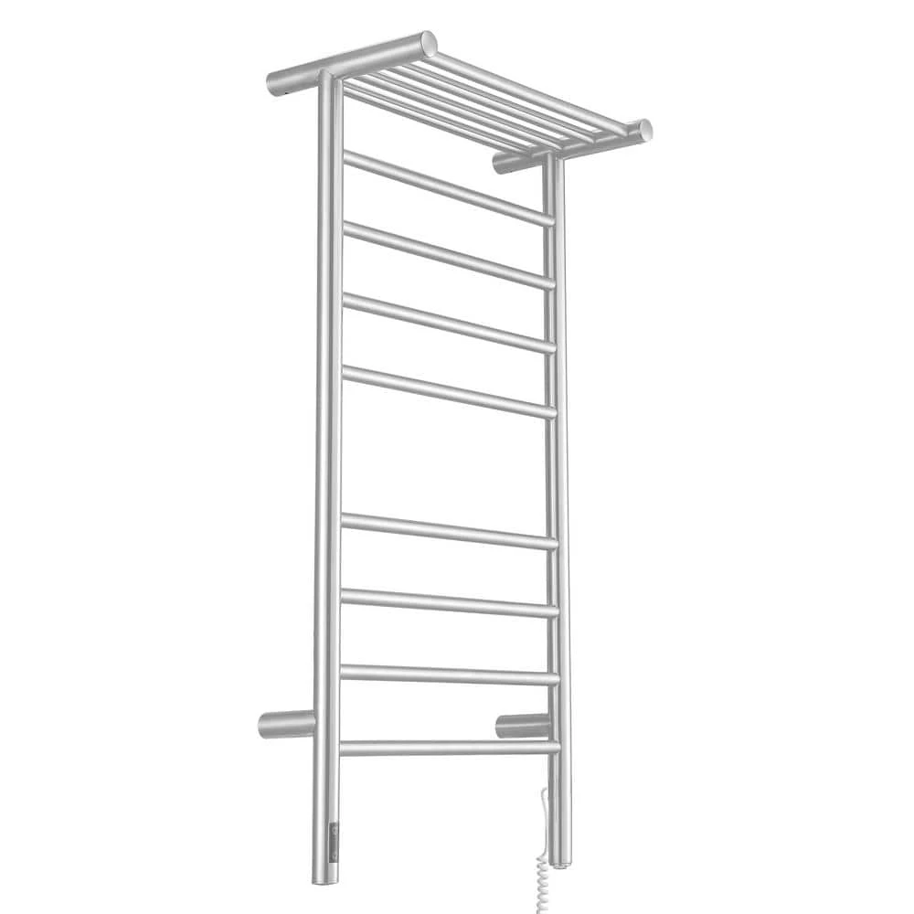 Ancona Piazzo OBT - 8 Bar Dual Wall Mount Towel Warmer with Integrated On-Board Timer in Brushed Stainless Steel 5 Ancona Piazzo OBT - 8 Bar Dual Wall Mount Towel Warmer with Integrated On-Board Timer in Brushed Stainless Steel - Image 3