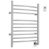 Ancona Comfort 10S 10-Bar Hardwired Electric Towel Warmer with Wall Timer in Brushed Stainless Steel -Toilet Storage Shop brushed stainless steel ancona towel warmers an0512 0002 64 1000
