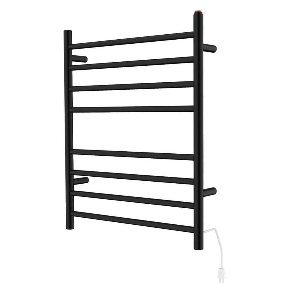 Kingston Brass Templeton Radiant 8-Bar Electric Towel Warmer in Matte Black 3 Kingston Brass Templeton Radiant 8-Bar Electric Towel Warmer in Matte Black