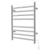 Kingston Brass Templeton Radiant 8-Bar Electric Towel Warmer in Brushed Stainless Steel -Toilet Storage Shop brushed stainless steel kingston brass towel warmers htww3624sn 64 1000