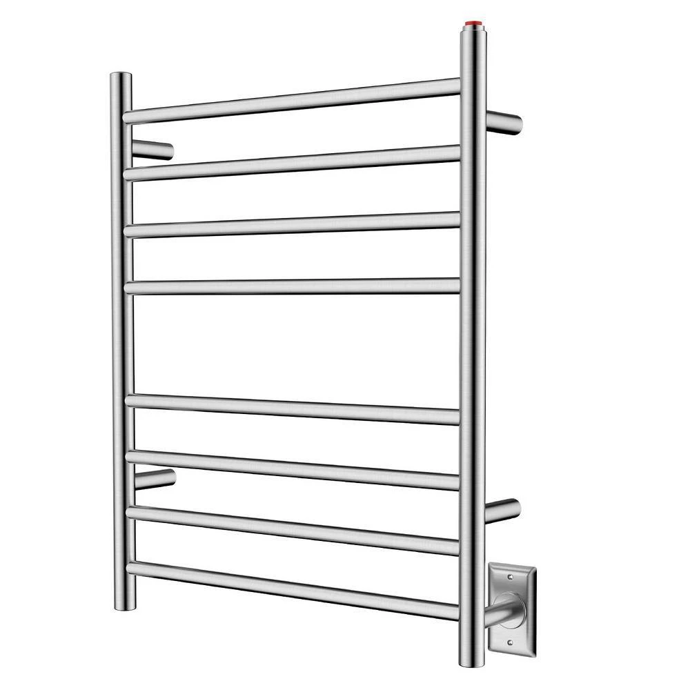 Kingston Brass Templeton Radiant 8-Bar Electric Towel Warmer in Brushed Stainless Steel 8 Kingston Brass Templeton Radiant 8-Bar Electric Towel Warmer in Brushed Stainless Steel - Image 6