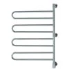Amba Swivel Jill Large 8-Bar Plug-in Electric Towel Warmer in Brushed Stainless Steel
