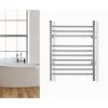 WarmlyYours Infinity 10-Bars Hardwired and Plug-In 120 V 32 in. Towel Warmer in Brushed Stainless Steel