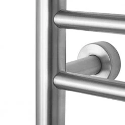 WarmlyYours 32 in. 9-Bars Stainless Steel Riviera Dual Connect Towel Warmer in Brushed -Toilet Storage Shop brushed warmlyyours towel warmers tw r09bs hp fa 1000