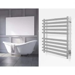 WarmlyYours Rome 10-Bars Hardwired 120-Volt 31 in. Towel Warmer in Brushed Stainless Steel -Toilet Storage Shop brushed warmlyyours towel warmers tws7 rom10bh 1f 1000