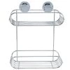 Bath Bliss 2-Tier Suction Cup Bathroom Baskets in Chrome 2 Bath Bliss 2-Tier Suction Cup Bathroom Baskets in Chrome -Toilet Storage Shop chrome bath bliss shower caddies 10086 chr 64 1000