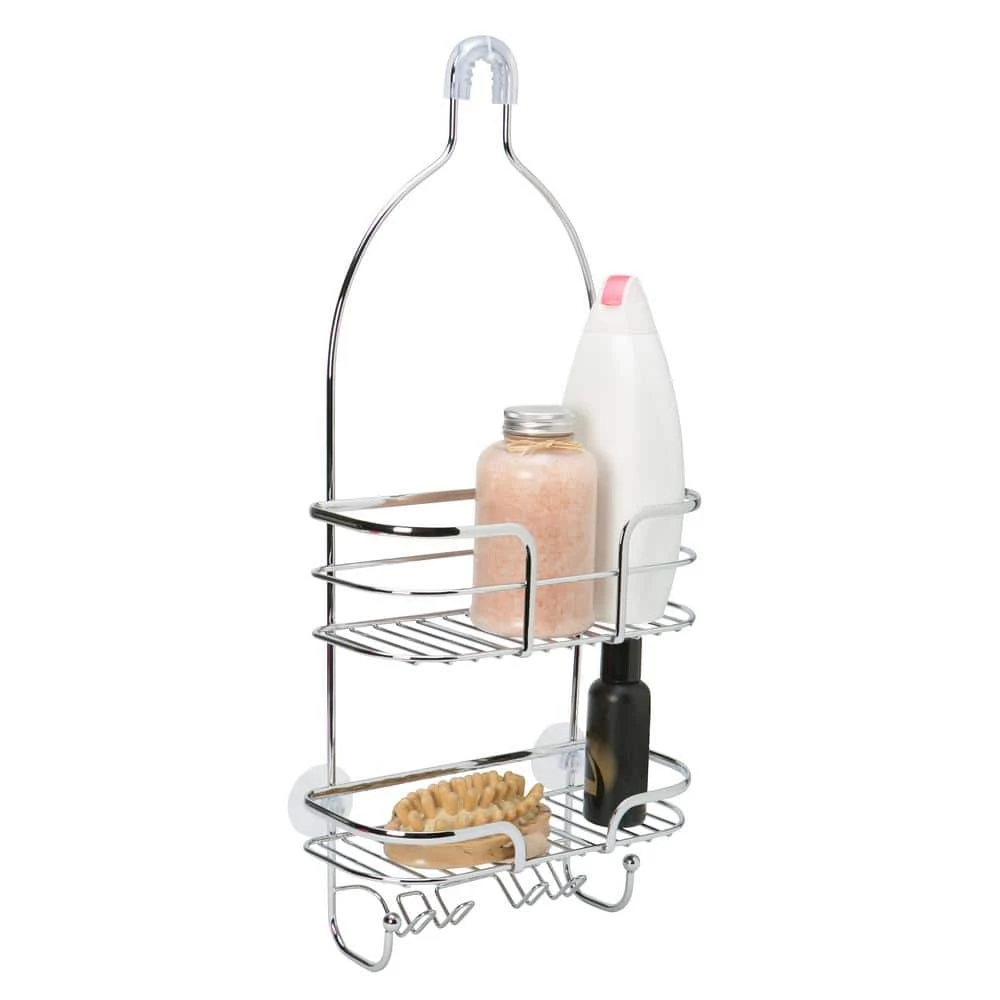 Bath Bliss Oval Wire Shower Caddy - Holland -CHR 3 Bath Bliss Oval Wire Shower Caddy - Holland -CHR